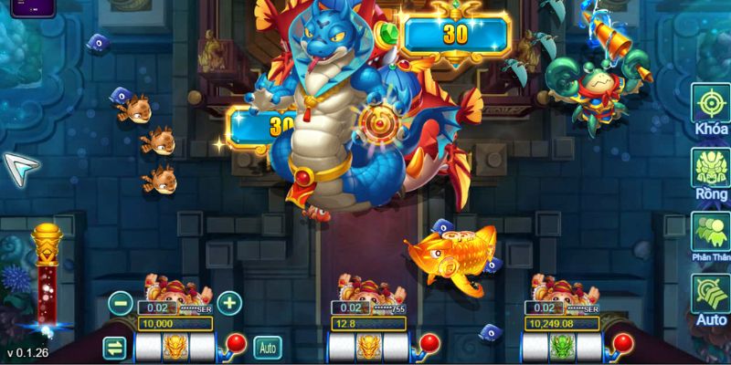 Giao diện bắn cá 8KBET ấn tượng, thu hút game thủ